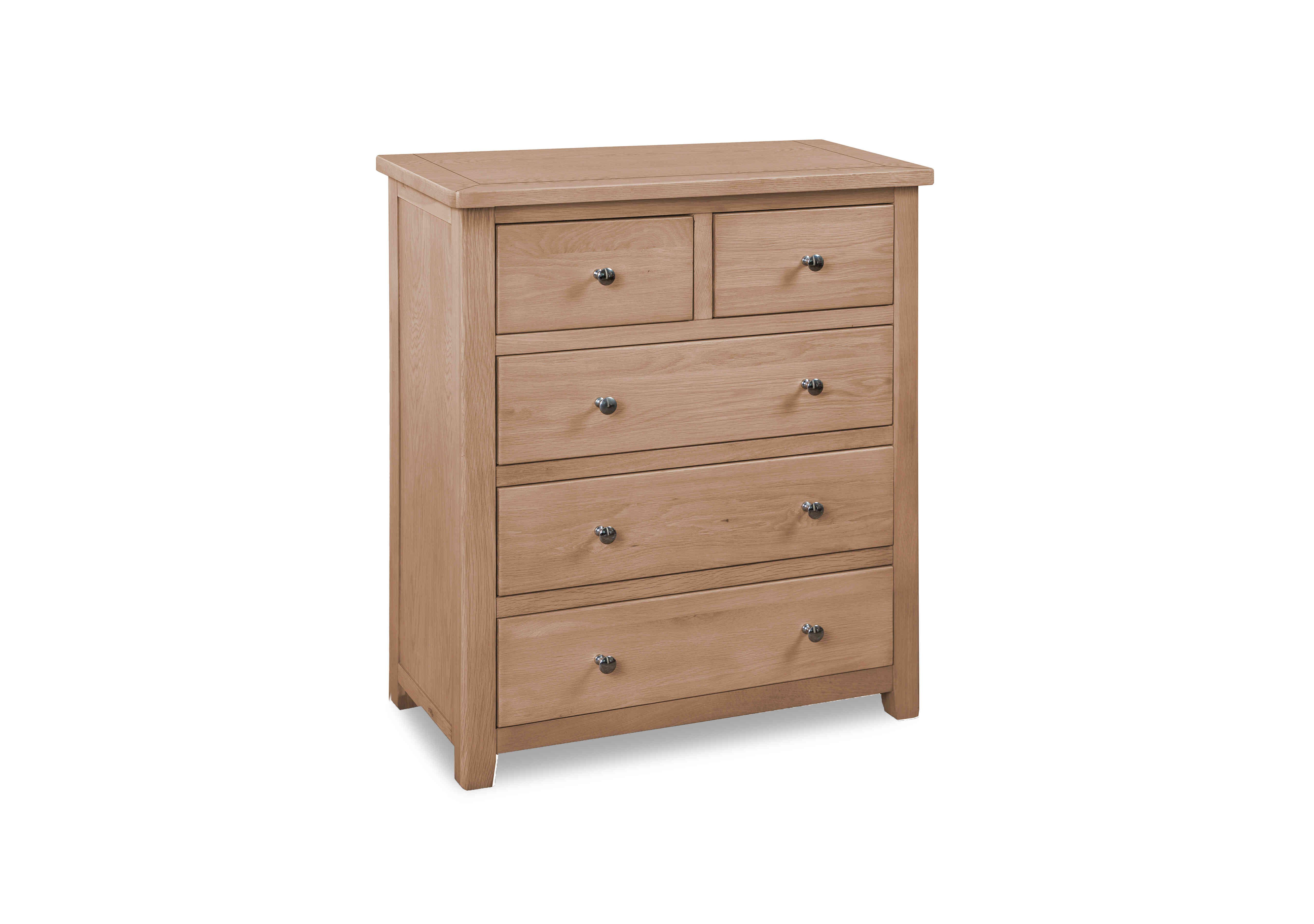 Grace Oak 2+3 Drawer Chest in  on Furniture Village