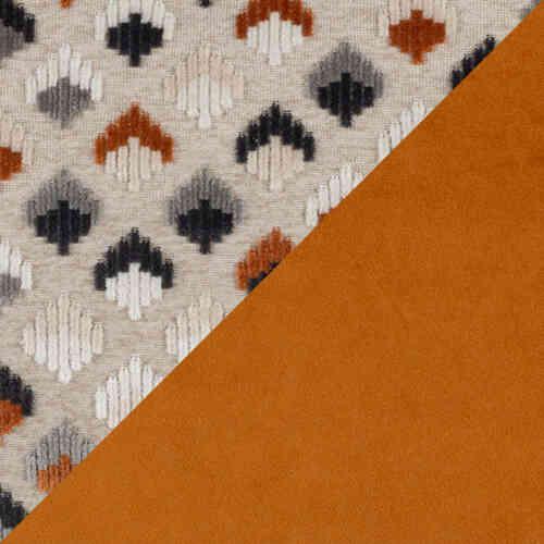Starla Cushion in Ginger / Grey on Furniture Village